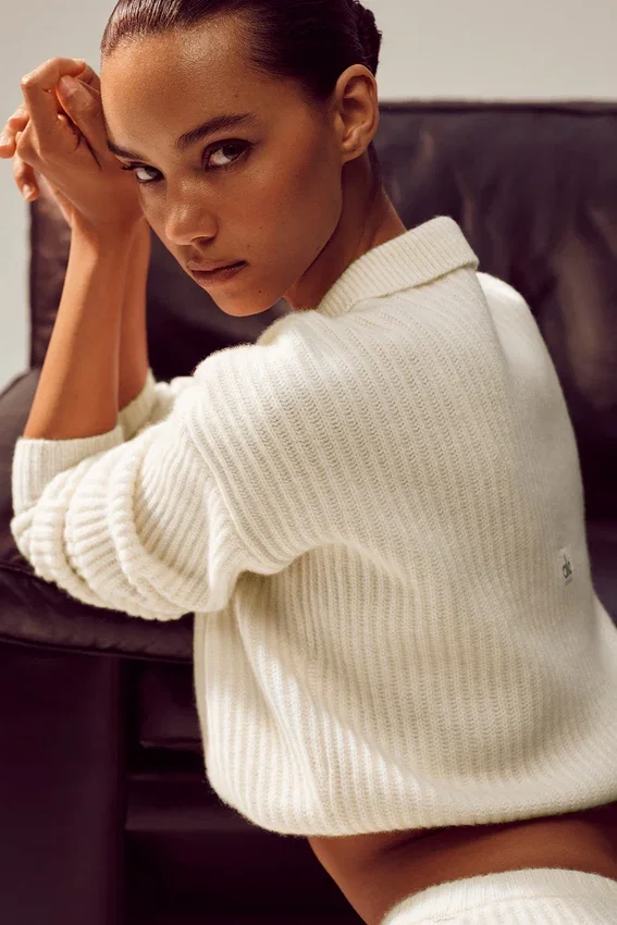 Polo Northstar in cashmere - Avorio