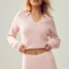 Polo Northstar in cashmere - Rosa ghiaccio