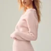 Polo Northstar in cashmere - Rosa ghiaccio
