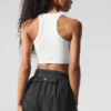 Reggiseno a collo alto Seamless Delight - Bianco