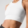 Reggiseno a collo alto Seamless Delight - Bianco