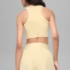 Reggiseno a collo alto Seamless Delight - Giallo candela
