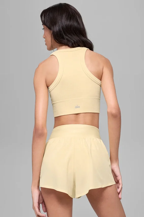 Reggiseno a collo alto Seamless Delight - Giallo candela