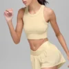 Reggiseno a collo alto Seamless Delight - Giallo candela