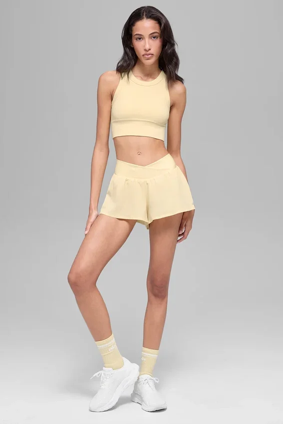 Reggiseno a collo alto Seamless Delight - Giallo candela