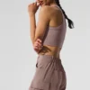 Reggiseno a collo alto Seamless Delight - Grigio fungo