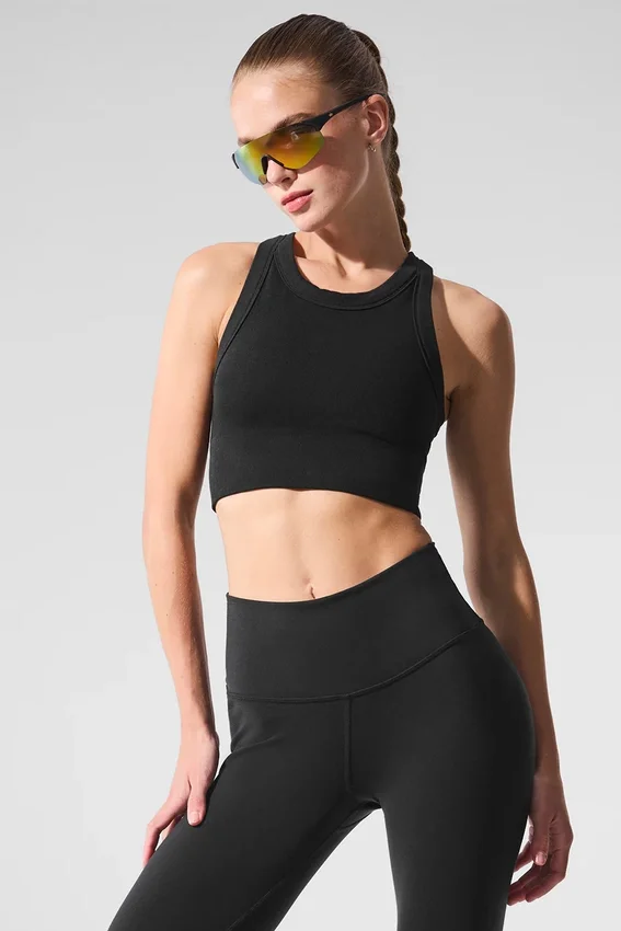 Reggiseno a collo alto Seamless Delight - Nero