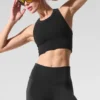 Reggiseno a collo alto Seamless Delight - Nero
