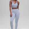 Reggiseno a costine bicolore senza cuciture - Grigio brina invernale melange