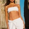 Reggiseno a fascia Airbrush - Bianco