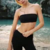 Reggiseno a fascia Airbrush - Nero
