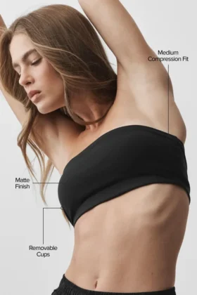 Reggiseno a fascia Airbrush – Nero