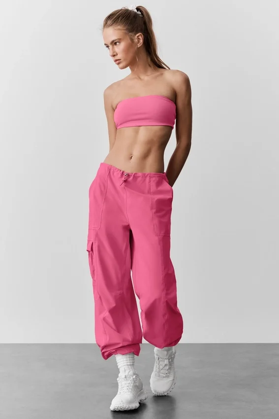 Reggiseno a fascia Airbrush - Rosa Paradiso