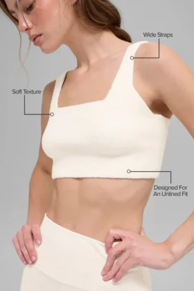 Reggiseno a maglia Snuggle up – Avorio