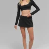 Reggiseno a maniche lunghe Alo Softsculpt Precision - Nero