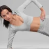 Reggiseno a maniche lunghe Alosoft Intuition - Grigio melange sportivo