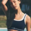 Reggiseno Airbrush Better Together - Blu navy/Bianco