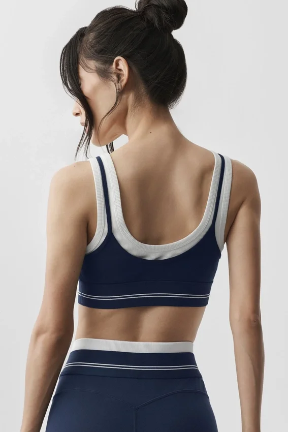 Reggiseno Airbrush Better Together - Blu navy/Bianco