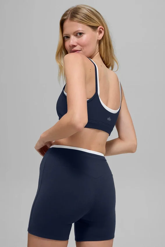 Reggiseno Airbrush Double Up - Blu navy/Bianco