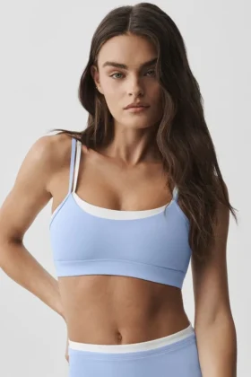Reggiseno Airbrush Double Up - Blu Provenza chiaro/Bianco