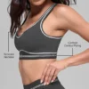 Reggiseno Airbrush Heart Throb - Antracite/Bianco