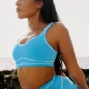 Reggiseno Airbrush Heart Throb - Blu azzurro/Bianco