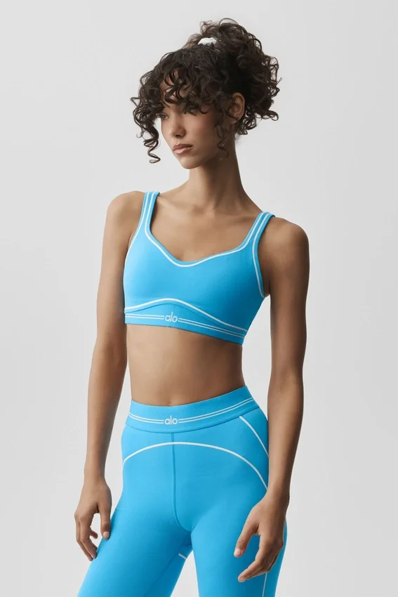 Reggiseno Airbrush Heart Throb - Blu azzurro/Bianco