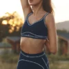 Reggiseno Airbrush Heart Throb - Blu navy/Bianco