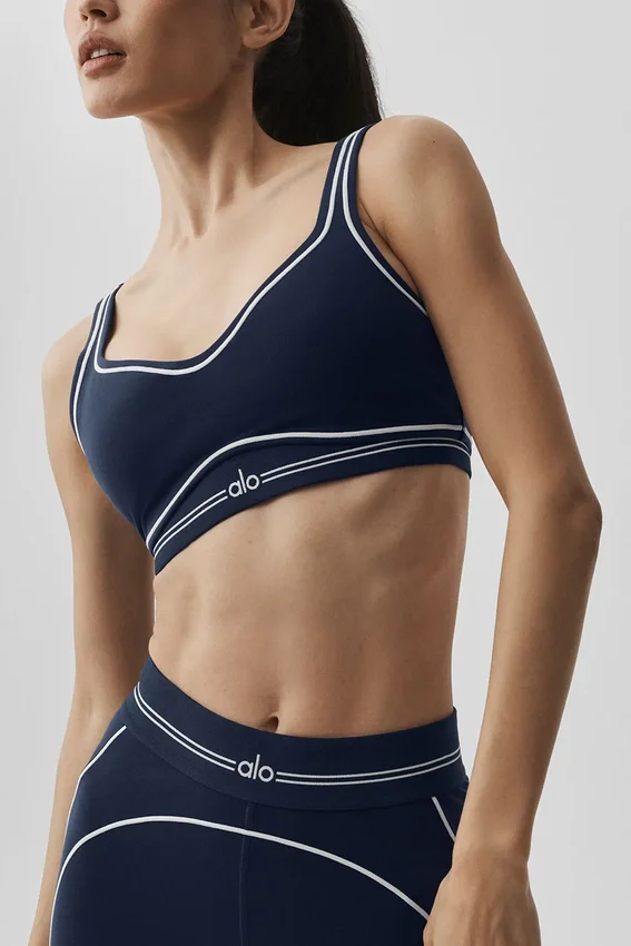 Reggiseno Airbrush Heart Throb - Blu navy/Bianco