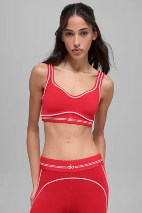 Reggiseno Airbrush Heart Throb - Rosso brillante/Bianco