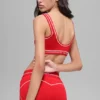 Reggiseno Airbrush Heart Throb - Rosso brillante/Bianco