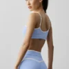 Reggiseno Airbrush Race Pace - Blu Provenza chiaro/Bianco