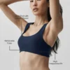 Reggiseno Airlift Advantage con dorso a vogatore - Blu navy