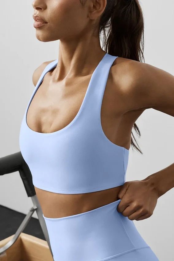 Reggiseno Airlift Advantage con dorso a vogatore - Blu Provenza chiaro
