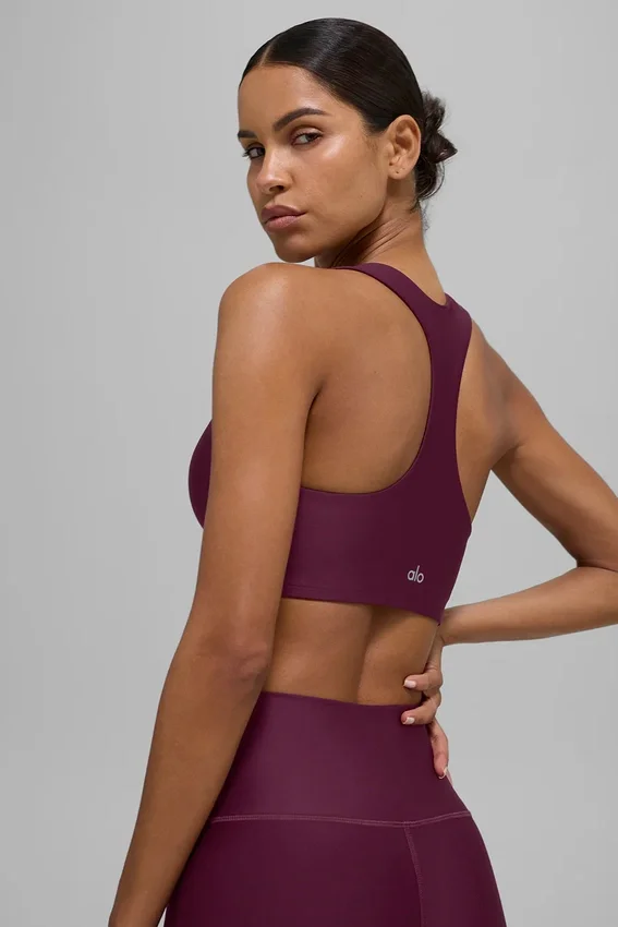 Reggiseno Airlift Advantage con dorso a vogatore - Borgogna