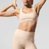 Reggiseno Airlift Advantage con dorso a vogatore - Macadamia