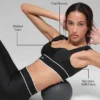 Reggiseno Airlift Alignment - Nero/Bianco