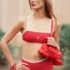 Reggiseno Airlift Charger - Rosso brillante/Bianco