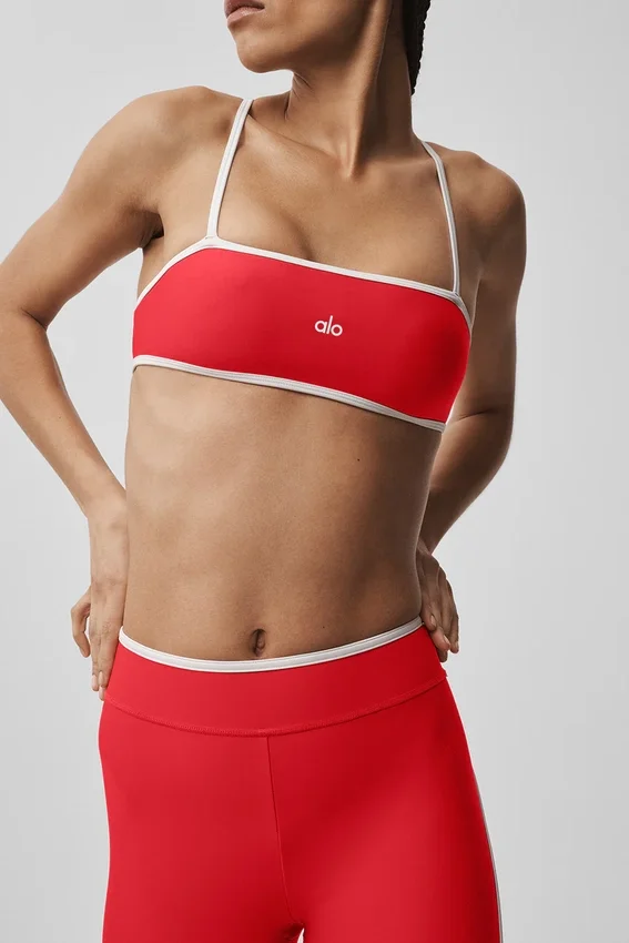 Reggiseno Airlift Charger - Rosso brillante/Bianco