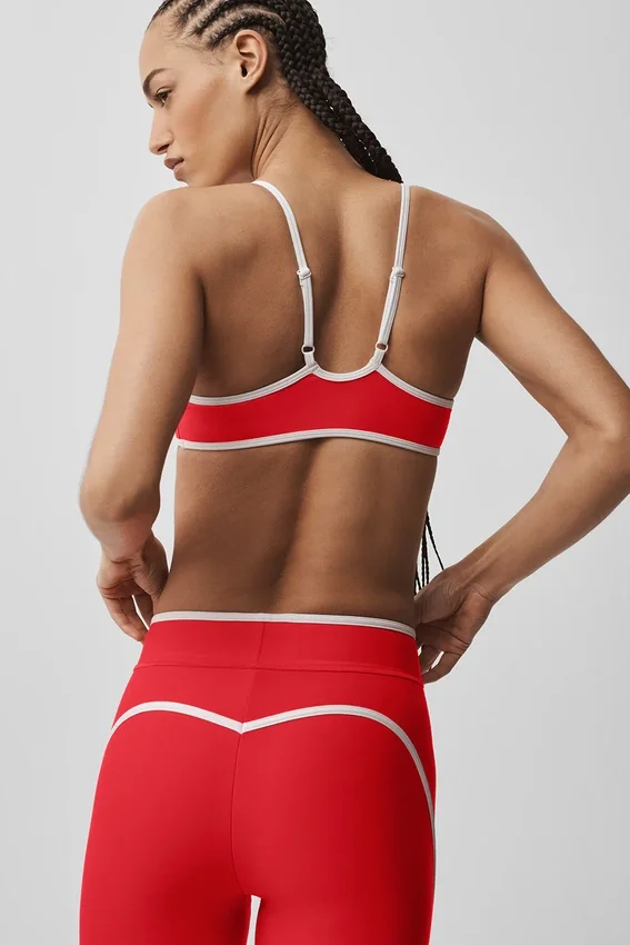 Reggiseno Airlift Charger - Rosso brillante/Bianco