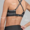 Reggiseno Airlift Haven - Antracite/Bianco