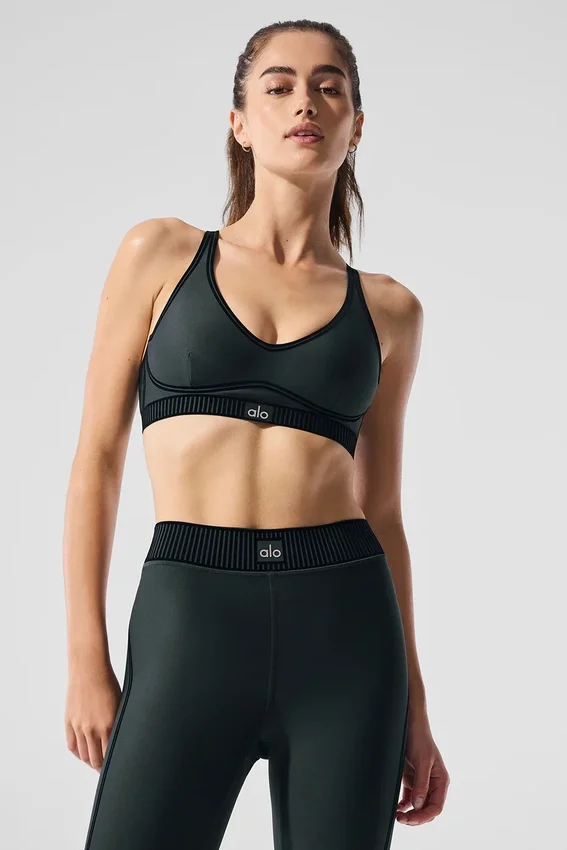 Reggiseno Airlift Line up - Verde antracite