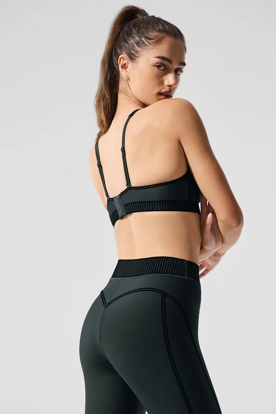 Reggiseno Airlift Line up - Verde antracite
