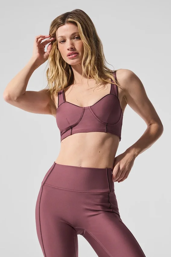 Reggiseno Airlift Redefine - Borgogna Tartufo/Nero