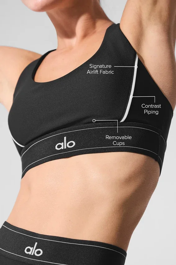 Reggiseno Airlift Suit up - Nero/Bianco