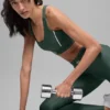 Reggiseno Airlift Suit Up - Verde trifoglio/Bianco