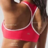 Reggiseno Airlift Super Sleek a contrasto - Rosso caramella/Bianco
