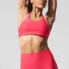 Reggiseno Airlift Super Sleek a contrasto - Rosso caramella/Bianco