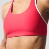 Reggiseno Airlift Super Sleek a contrasto - Rosso caramella/Bianco