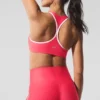 Reggiseno Airlift Super Sleek a contrasto - Rosso caramella/Bianco